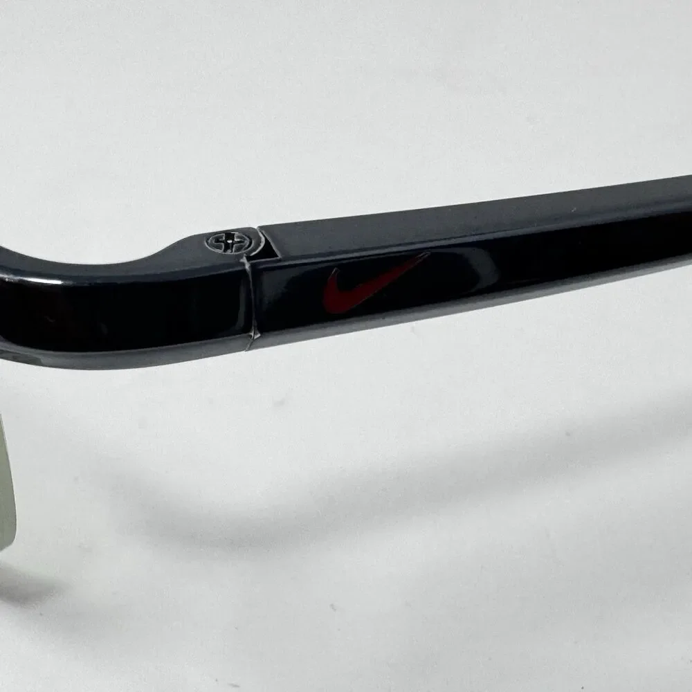 Nike Titanium 6037 001 Black Semi Rimless Eyeglass Frames 53-17-135
